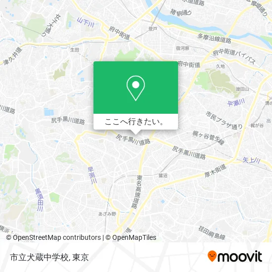 市立犬蔵中学校地図