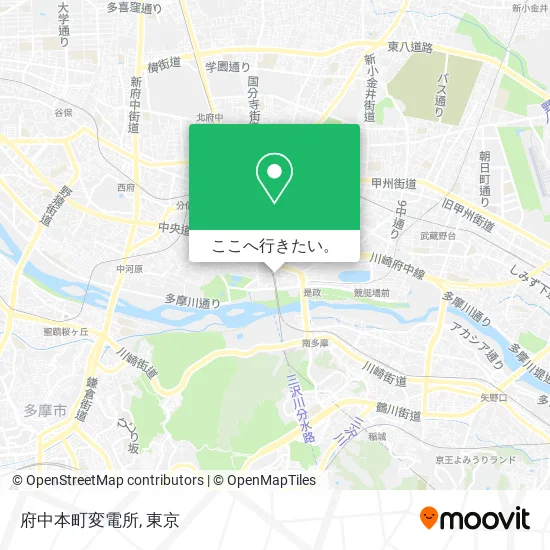 府中本町変電所地図