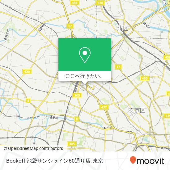 Bookoff 池袋サンシャイン60通り店地図