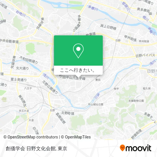 創価学会 日野文化会館地図