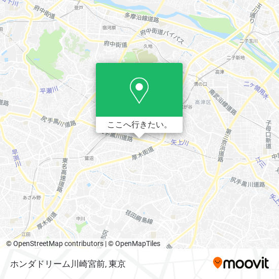 ホンダドリーム川崎宮前地図