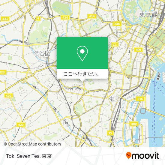 Toki Seven Tea地図