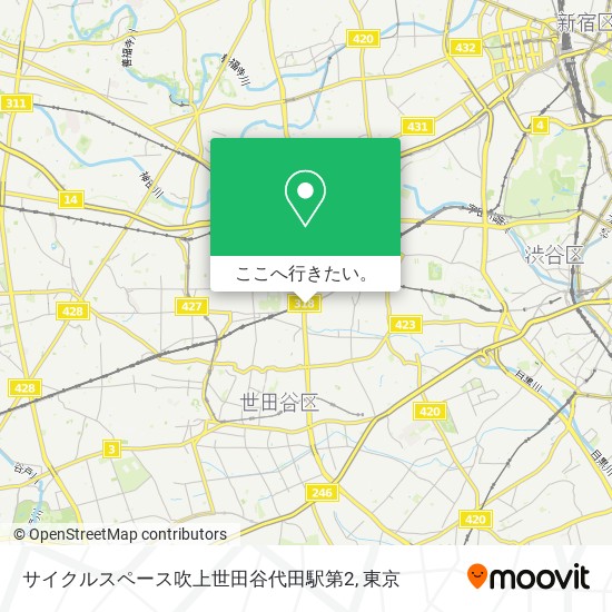 サイクルスペース吹上世田谷代田駅第2地図