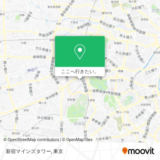 新宿マインズタワー地図