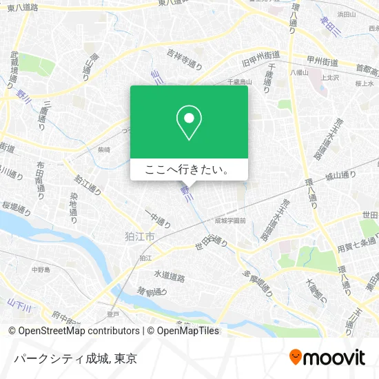 パークシティ成城地図