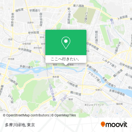 多摩川緑地地図