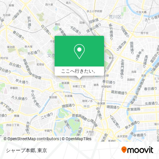 シャープ本郷地図