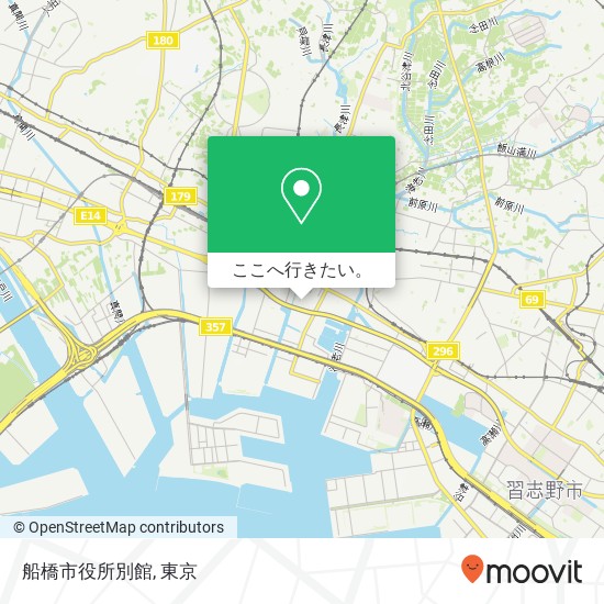 船橋市役所別館地図