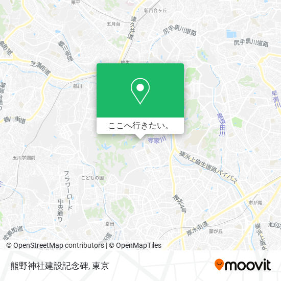 熊野神社建設記念碑地図