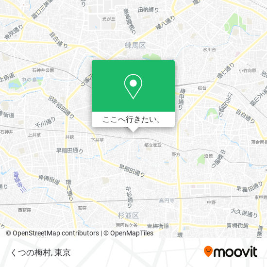 くつの梅村地図