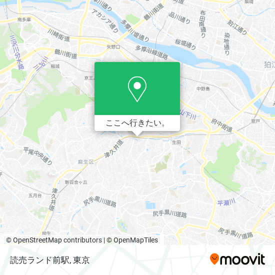 読売ランド前駅地図
