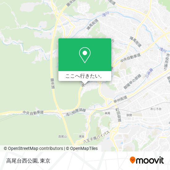 高尾台西公園地図