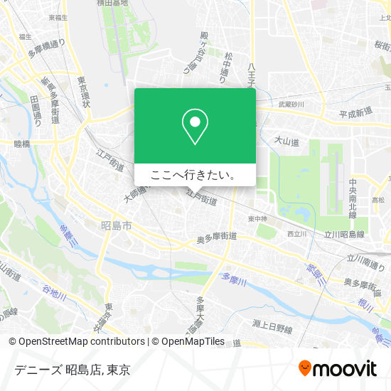 デニーズ 昭島店地図