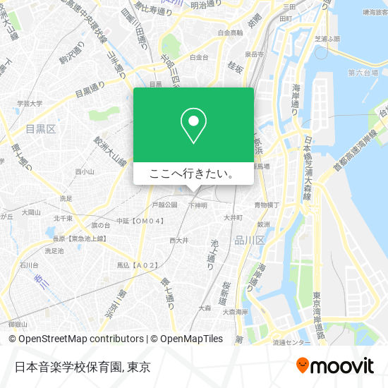 日本音楽学校保育園地図