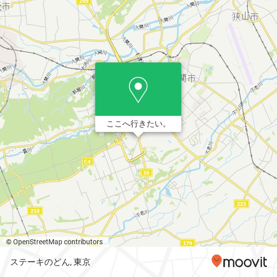 ステーキのどん地図