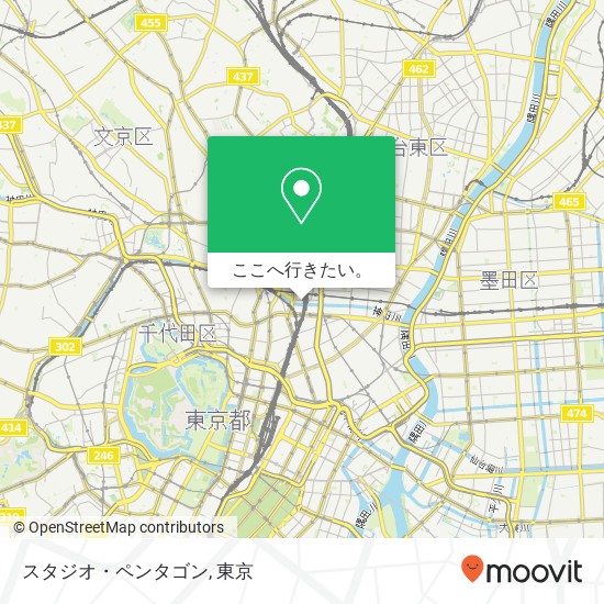 スタジオ・ペンタゴン地図