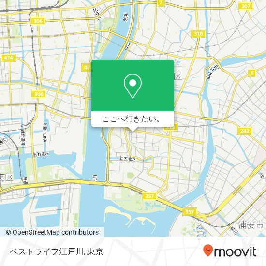 ベストライフ江戸川地図