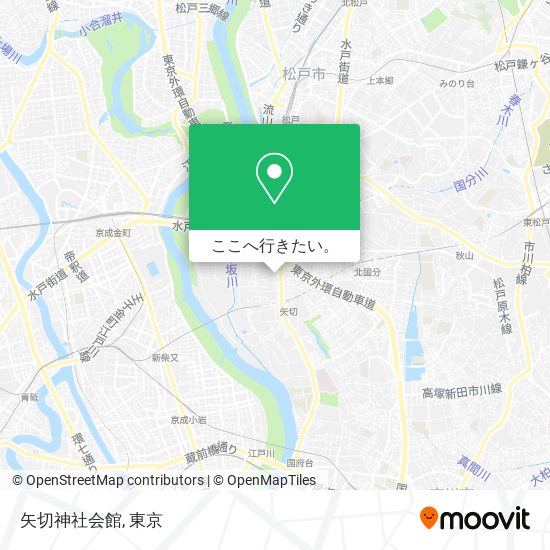 矢切神社会館地図