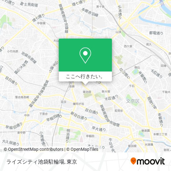 ライズシティ池袋駐輪場地図