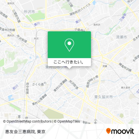 恵友会三恵病院地図