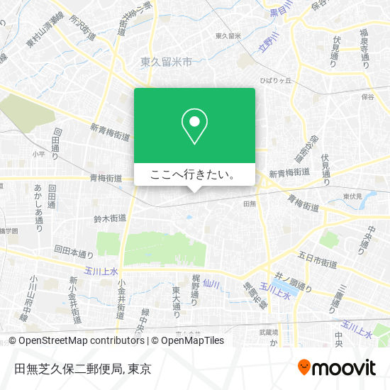 田無芝久保二郵便局地図