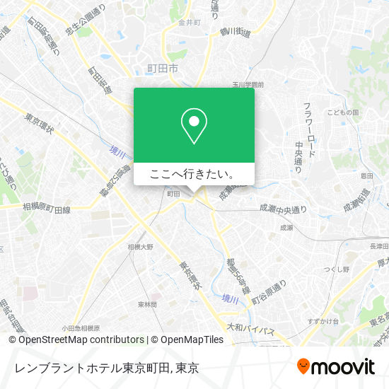 レンブラントホテル東京町田地図
