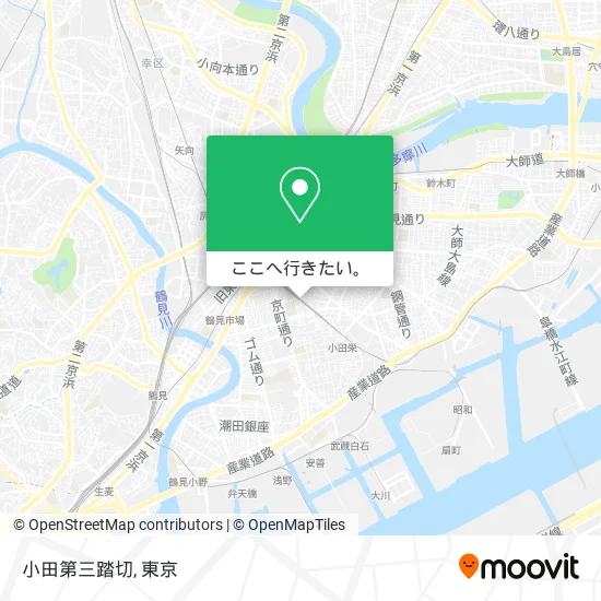 小田第三踏切地図