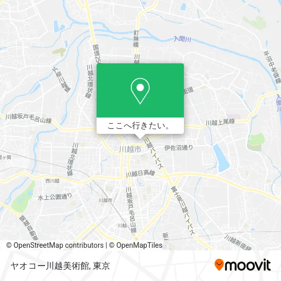 ヤオコー川越美術館地図