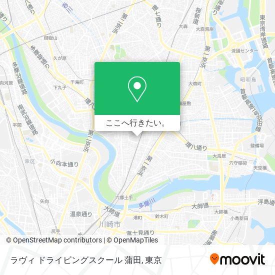 バス または 地下鉄 メトロで大田区のラヴィ ドライビングスクール 蒲田への行き方