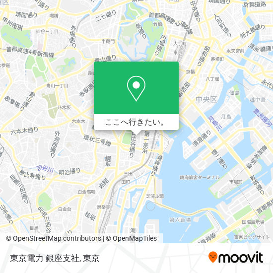 東京電力 銀座支社地図