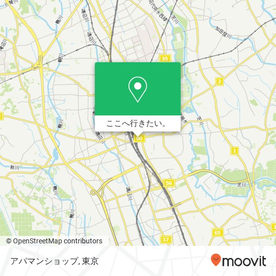 アパマンショップ地図