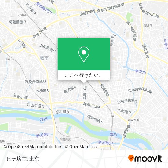 ヒゲ坊主地図