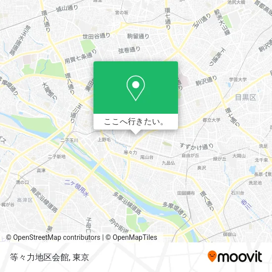 等々力地区会館地図