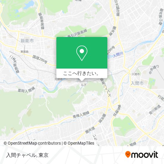 入間チャペル地図