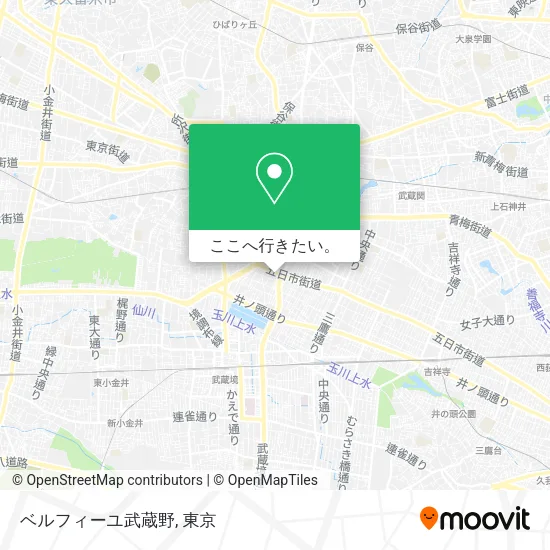 ベルフィーユ武蔵野地図