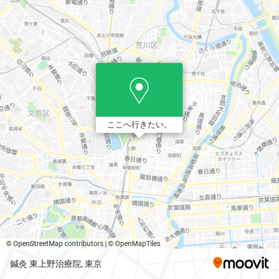 鍼灸 東上野治療院地図