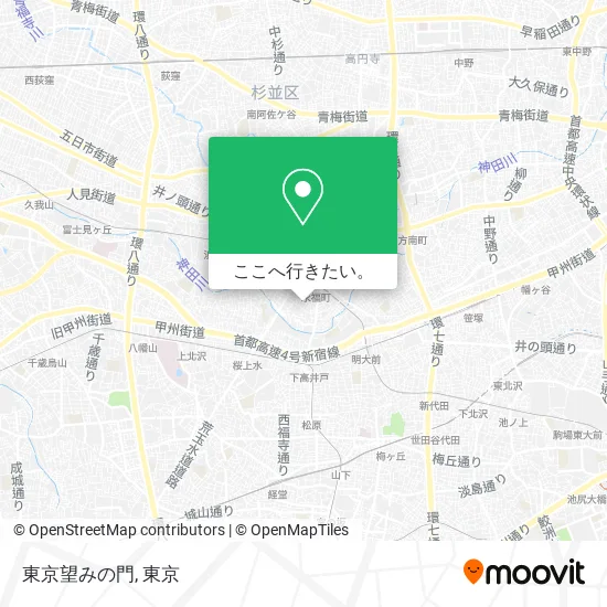 東京望みの門地図
