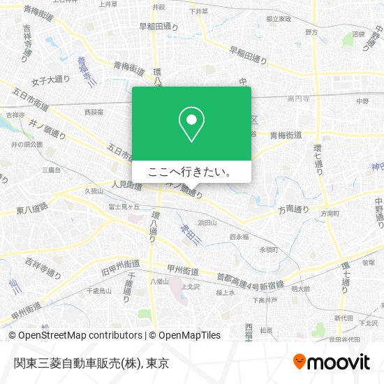 関東三菱自動車販売(株)地図