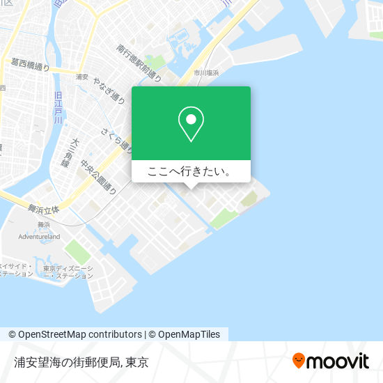 浦安望海の街郵便局地図