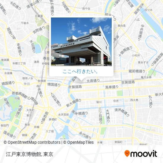 江戸東京博物館地図