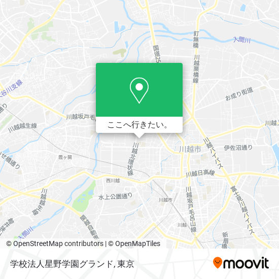 学校法人星野学園グランド地図