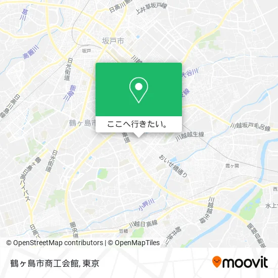 鶴ヶ島市商工会館地図