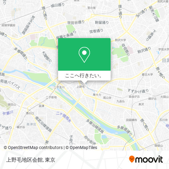 上野毛地区会館地図