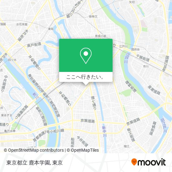 東京都立 鹿本学園地図