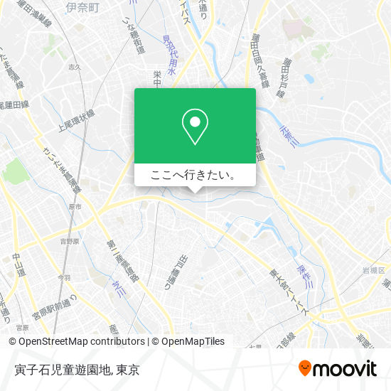寅子石児童遊園地地図