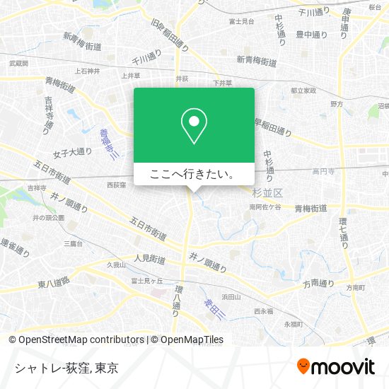 シャトレ-荻窪地図