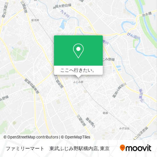 ファミリーマート　東武ふじみ野駅構内店地図