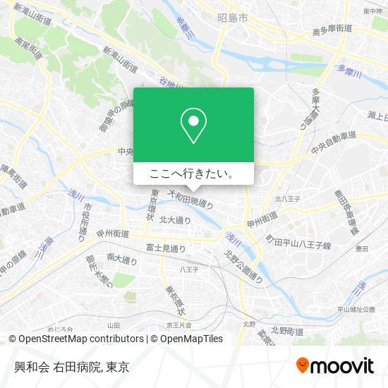 興和会 右田病院地図