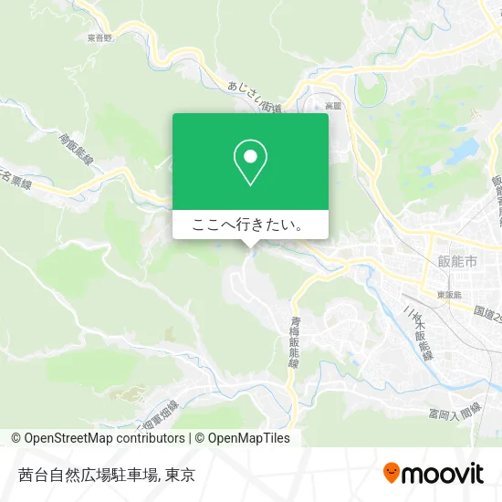 茜台自然広場駐車場地図