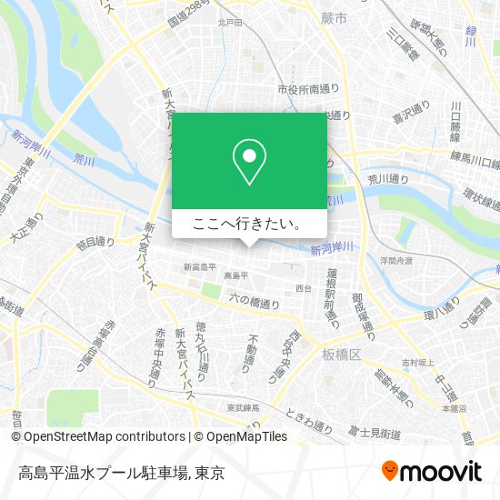 高島平温水プール駐車場地図